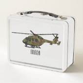 Lunch Box Illustration de l'hélicoptère de l'armée (Dos)