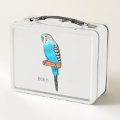 Lunch Box Illustration de l'oiseau bleu budgerigar (Dos)