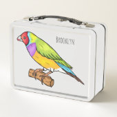 Lunch Box Illustration de l'oiseau de taille gouldienne (Dos)