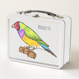 Lunch Box Illustration de l'oiseau de taille gouldienne