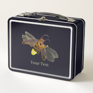 Lunch Box Illustration de luciole lampyridae noir