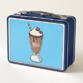 Lunch Box Illustration de milk-shake au chocolat (Dos)