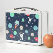 Lunch Box illustration de motif spatial (En situation)