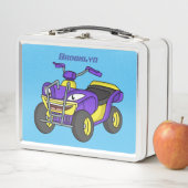 Lunch Box Illustration de moto Purple Quad (En situation)