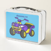 Lunch Box Illustration de moto Purple Quad (Dos)