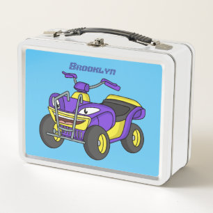 Lunch Box Illustration de moto Purple Quad