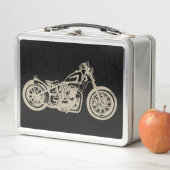 Lunch Box Illustration de moto vintage (En situation)