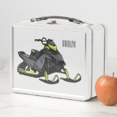Lunch Box Illustration de motoneige (En situation)