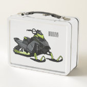 Lunch Box Illustration de motoneige (Dos)
