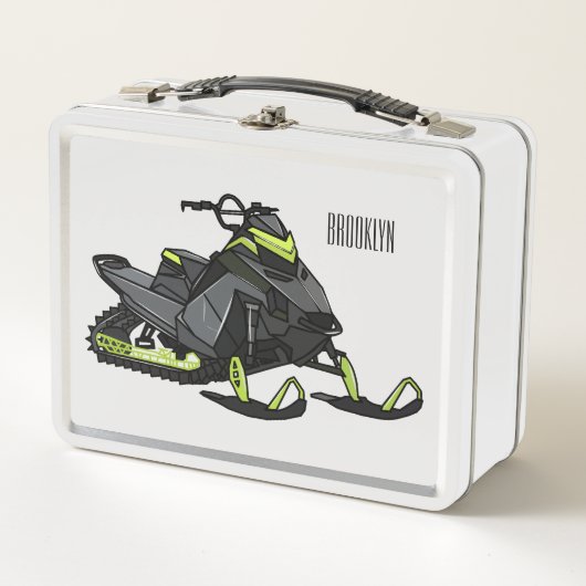 Lunch Box Illustration de motoneige (Devant)