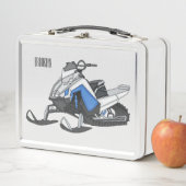 Lunch Box Illustration de motoneige (En situation)