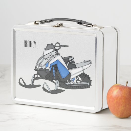 Lunch Box Illustration de motoneige (En situation)