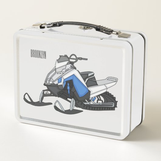 Lunch Box Illustration de motoneige (Dos)