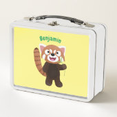 Lunch Box Illustration de panda rouge mignon (Devant)