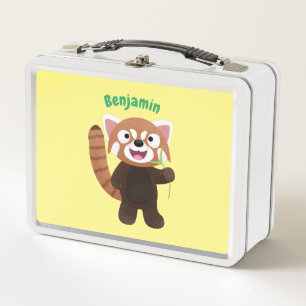 Lunch Box Illustration de panda rouge mignon