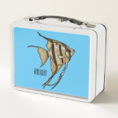 Lunch Box illustration de poisson-ange de dessin animé (Dos)
