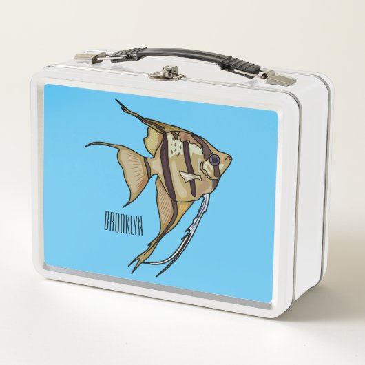 Lunch Box illustration de poisson-ange de dessin animé (Devant)