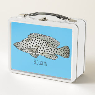 Lunch Box illustration de poisson mérou bossu de dessin anim