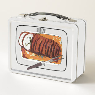 Lunch Box Illustration de poitrine de dinde rôtie