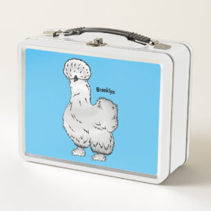 Lunch Box Illustration de poulet de soie de dessin animé
