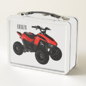 Lunch Box Illustration de quad de dessin animé (Dos)