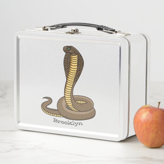 Lunch Box Illustration de serpent à cobra Brown (En situation)