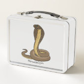 Lunch Box Illustration de serpent à cobra Brown (Devant)