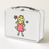 Lunch Box Illustration de style crayon de petite princesse (Devant)