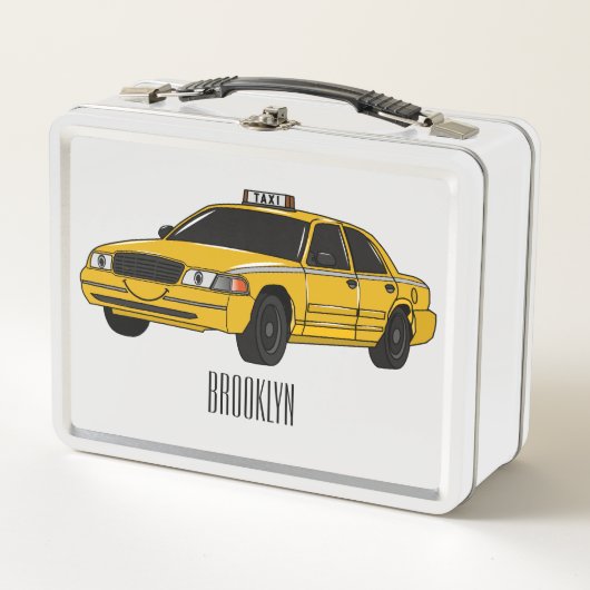Lunch Box Illustration de taxi (Devant)
