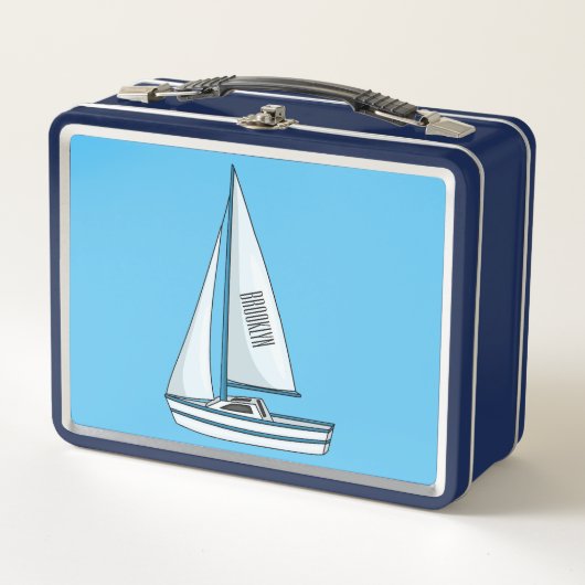 Lunch Box Illustration de voilier (Devant)
