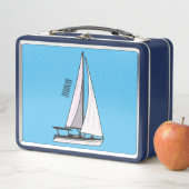 Lunch Box Illustration de voilier (En situation)