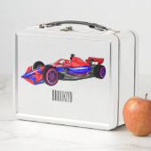 Lunch Box Illustration de voiture de course professionnelle (En situation)