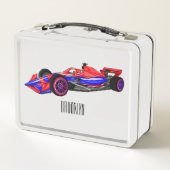 Lunch Box Illustration de voiture de course professionnelle (Dos)