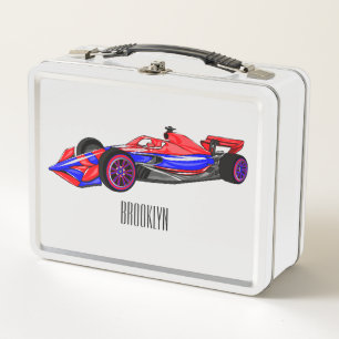 Lunch Box Illustration de voiture de course professionnelle