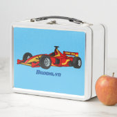 Lunch Box Illustration de voitures de course à grande vitess (En situation)