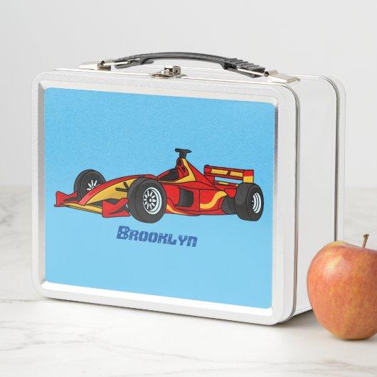 Lunch Box Illustration de voitures de course à grande vitess (En situation)