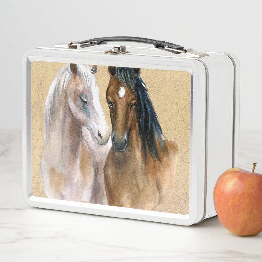 Lunch Box Illustration des chevaux (En situation)