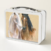 Lunch Box Illustration des chevaux (Dos)