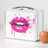 Lunch Box Illustration des lèvres roses (En situation)