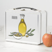 Lunch Box Illustration d'huile d'olive (En situation)