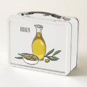 Lunch Box Illustration d'huile d'olive (Dos)