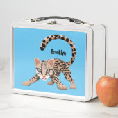Lunch Box Illustration d'ocelot mignon (En situation)
