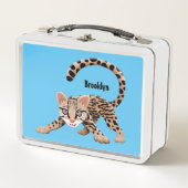 Lunch Box Illustration d'ocelot mignon (Devant)