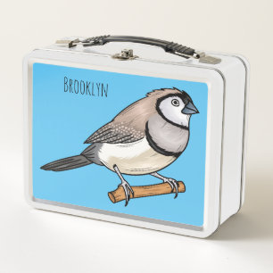Lunch Box Illustration d'oiseau à deux barreaux