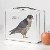 Lunch Box Illustration d'oiseau de faucon pèlerin (En situation)