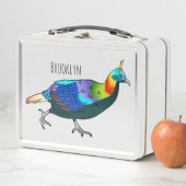 Lunch Box Illustration d'oiseau monal himalayen (En situation)