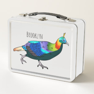 Lunch Box Illustration d'oiseau monal himalayen