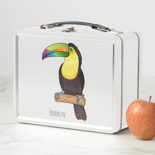 Lunch Box Illustration d'oiseau toucain à bec de Keel (En situation)