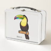 Lunch Box Illustration d'oiseau toucain à bec de Keel (Devant)