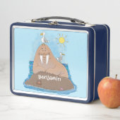 Lunch Box Illustration drôle de morse joyeux (En situation)